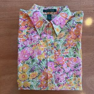 Ralph Lauren Women’s Button-Up Floral Shirt